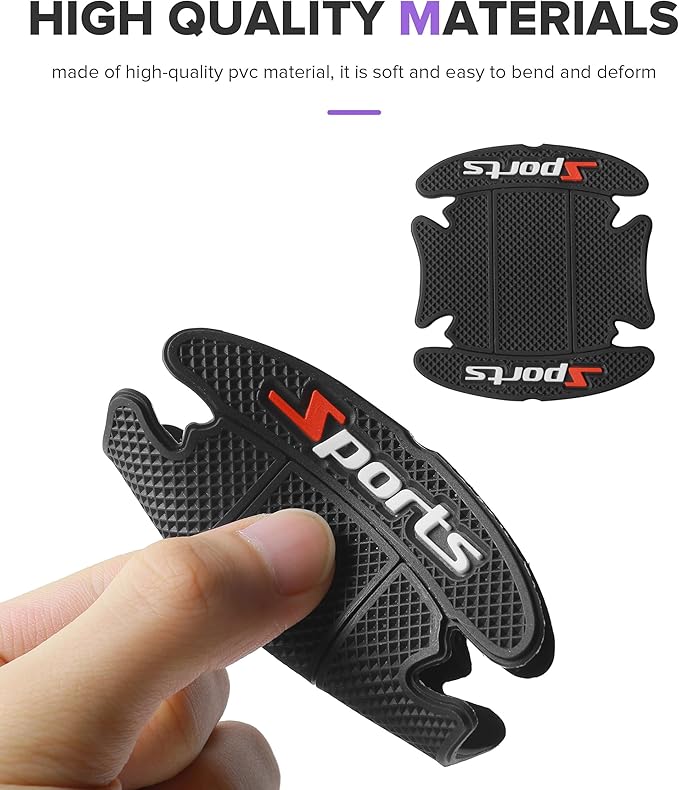 8PCS Car Door Protector,Car Door Handle Scratch Protector,Non-Marking Self Adhesive Doors Handle Protection Bowl Sticker,Suitable for Most Cars,Trucks,SUVs,RVs,and Commercial Vehicles