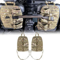SUNPIE 2 Pcs Seat Back Truck Gun Rack,Automotive Gun Racks with Molle Panel Universal Seatback Storage Pockets Tactical Car Seat Back Organizer for Hunting Accessories Storage,Camouflage