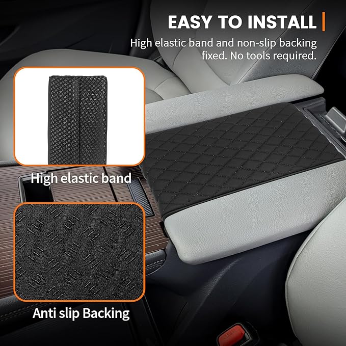 Custom Fit for Center Console Cover Toyota Sienna 2021 2022 2023 2024 2025 2026 Armrest Cover Center Console Pad Interior Accessories Car Armrest Seat Box Cover Protector