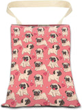 Car Garbage Can, Hanging Car Trash Can Bag for Cute Car Back Seat Organizer, Cute Pug Dog