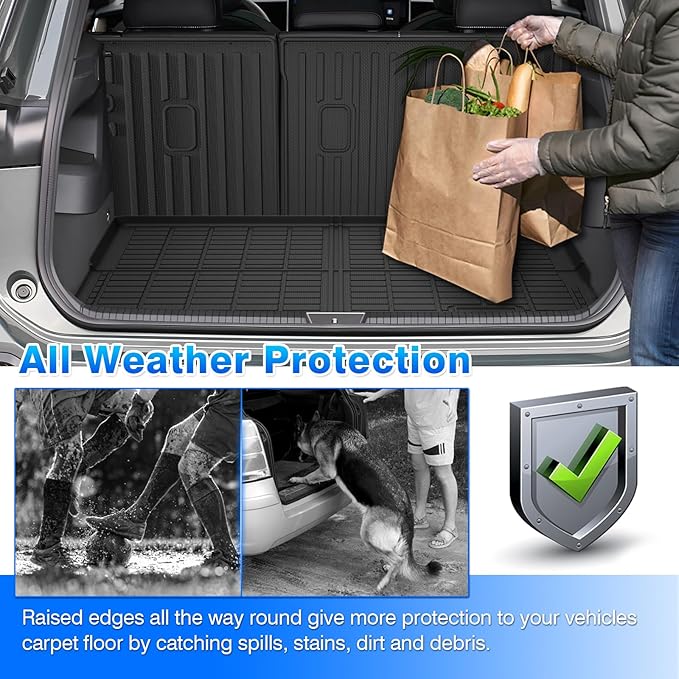 Cartist Floor Mats & Cargo Liner Fit for Volkswagen Tiguan 2025 Accessories All Weather Cargo Liners Carpet Protection