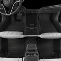 Luxury car Floor mats are for 99% of Vehicle Models,All Weather car Floor mats Provide Comprehensive Protection for Vehicles,Floor mats for car Personalized Customization! (Black=Rice)