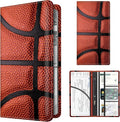 BAUCIWLD Premium Car Registration and Insurance Card Holder, Cute PU Leather Car Document Holder, Vehicle Glove Box Car Organizer with Magnetic Closure for Driver License, Cards Basketball Texture