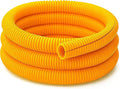 Electriduct Split Wire Loom Tubing Polyethylene Corrugated Flexible Conduit - 3/4" Nominal Size - 100 Feet - Yellow
