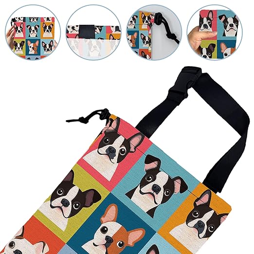 Cotpna Lovely Dogs Car Garbage Bag, 5.1L Rectangular, Foldable, Multi-Purpose, Easy to Clean