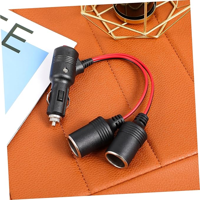 Multi-Port Car Charger Cord Cigarette Lighter Splitter Adapter Outputs Built Switch for Devices