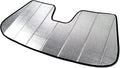 Custom Fit Car Sun Shade Windshield | Sun Visor | Car Window Shades | Fold Up Front Sunshade Visor | Compatible with BMW X1 2009-2015 | CFS-029-S | Silver & Grey 1-pc Set