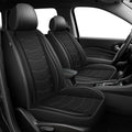 DISUTOGO Seat Covers Fit for Rogue 2009-2024 2025 2026 Seat Covers Full Set Car Seat Covers Faux Leather Breathable Waterproof Car Seat Protector (5 Seats, Black)