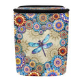 BIGCARJOB Lotus Dragonfly Car Trash Can Multipurpose Car Garbage Bin with Adjustable Straps,Women Trash Bags Can Organizer Storage for Front Back Seat Accessories