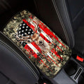 Hunting Deer Flag Print Car Center Console Cover,Universal Armrest Cover Pads for Most Vehicles,SUV