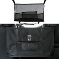 Car Net Pocket Handbag Holder, Organizer Mesh Bag Between Seats, Driver Storage Netting Pouch for Handbag Purse, Universal Accessory for Women and Men, Pet/Kids Car Barrier (Black)