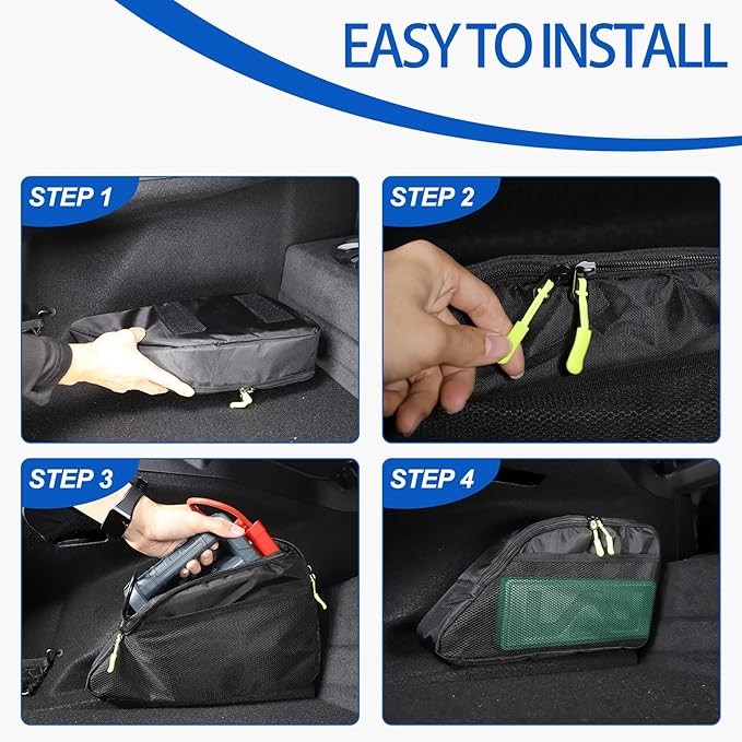 Car Trunk Organizer Compatible with Toyota Supra GR A90 A91 MK5 2019-2026, Rear Trunk Storage Organizer Box, Oxford Cloth Car Storage Bag Space Saving