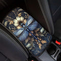 Suobstales Dragonfly Floral Print Car Armrest Pad Soft Center Console Arm Rest Protector Cover Universal Car Interior Accessories Decoration