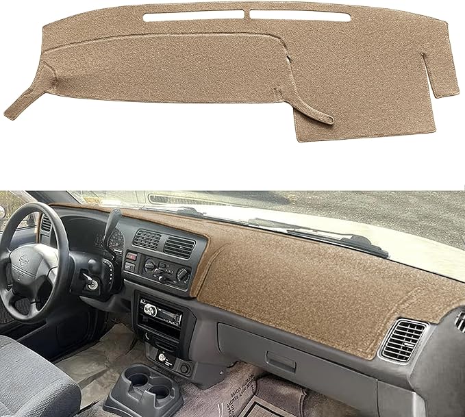Yiz Dash Cover Mat Custom Fit for Nissan Frontier Xterra Dashboard Cover Pad Carpet Protector J273 (Beige)