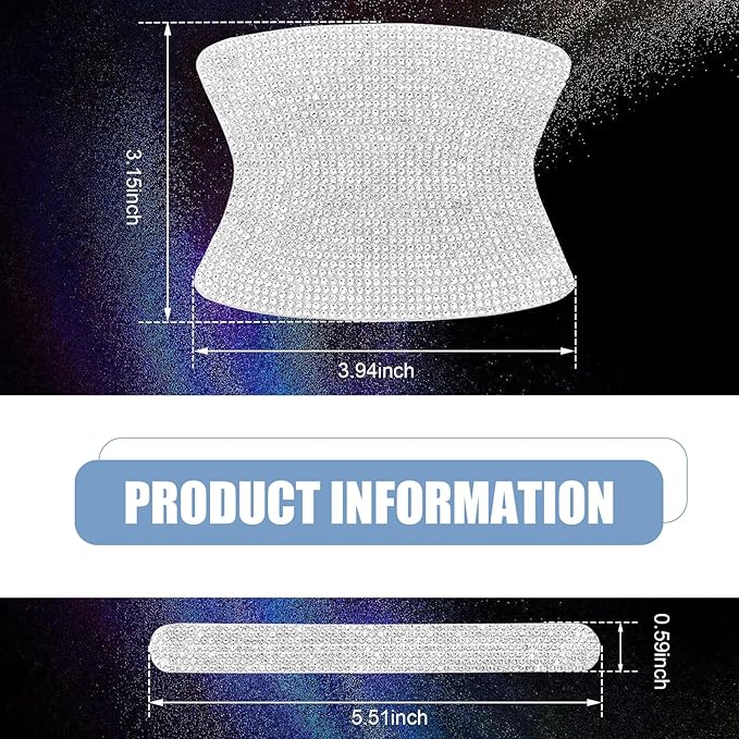 10PCS Bling Car Door Handle Protector, Crystal Rhinestone Car Door Handle Scratch Protector, Anti-Scratch Door Bowl Paint Guard Protective Film, for Auto, Van, Truck (Silver)