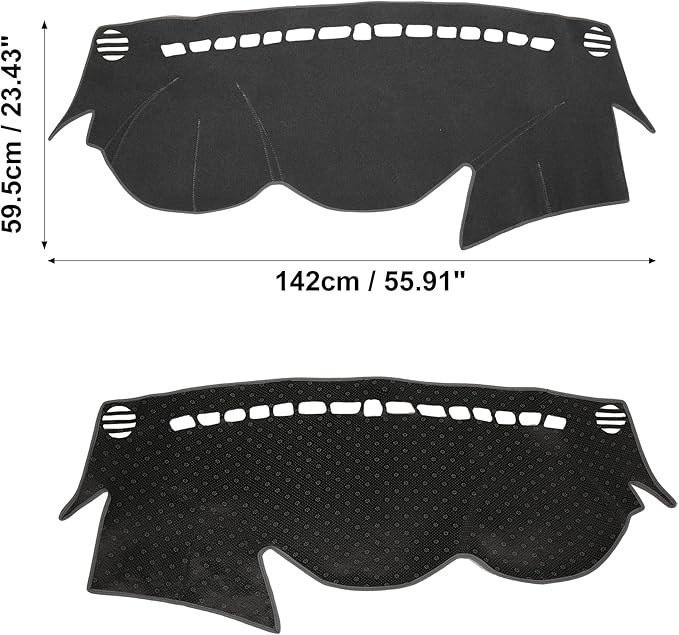 X AUTOHAUX Car Dashboard Cover Polyester Non-Slip Mat Protector Carpet Sun Proof for Hyundai Sonata 2011 2012 2013 2014