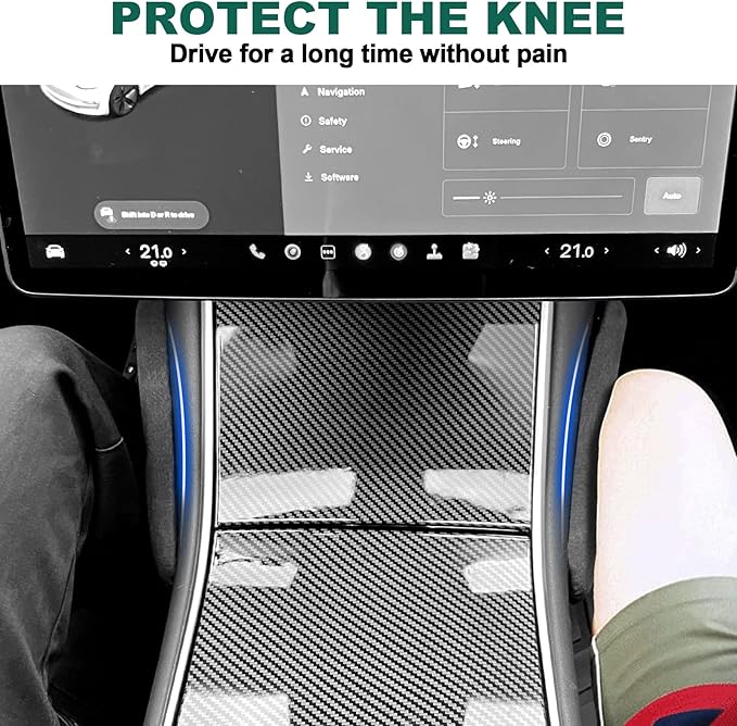 2PCS Automotive Center Consoles Suede Knee Cushion Car Knee Cushion Armrest Support Car Pillow Auto Knee Leg Elbow Cushion Pads Soft Arm Pad Interior Pad Accessories for Car Truck (Grey)