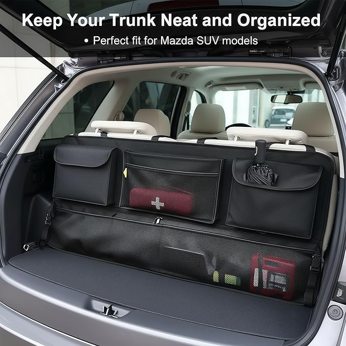 Car Trunk Organizer Storage Backseat Hanging Organizer Bag for Ford Bronco/Bronco Sport Escape Explorer Edge Expedition Ecosport 2/4 Door Sport Base Limited XL XLT SUV Accessories 2000-2025