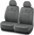 Skechers Memory Foam Car Seat Covers, Lycra Fabric Seat Covers, Car Seat Covers Front Seats Airbag Compatible, Automotive Comfort Protection for Most Cars, Trucks, SUVs, Grey