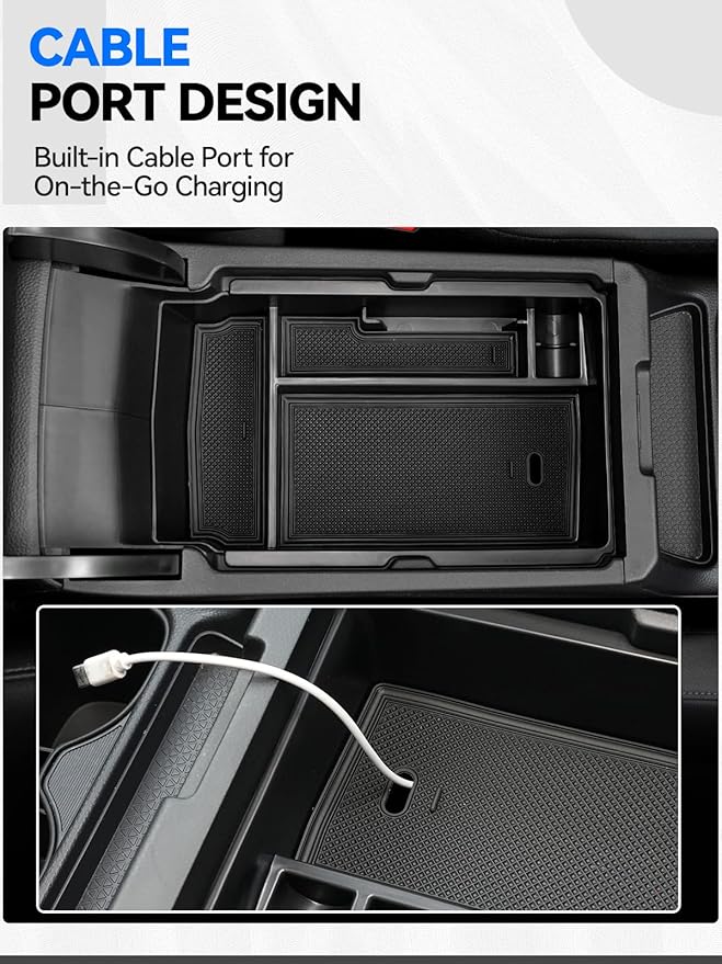 5PCS Center Console Organizer Tray for 2026 2025 2024 2023 Honda CRV Accessories, Armrest Storage Box and Drawer, Armrest Hidden Storage Box, Dashboard Organizer Tray and Cup Holder for Honda CRV