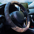 Mossy Oak Steering Wheel Cover with Comfort Grip; Heavy Duty 600D Oxford Material with Mossy Oak Break-up Country Camouflage; Fits Sedans Compact SUVs Mini Vans with Steering Wheel Size 14.5" to 15"