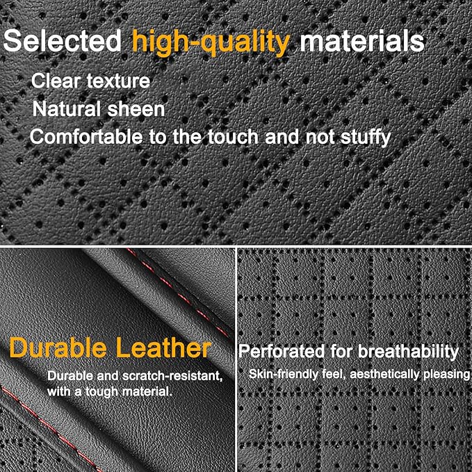 Car Armrest Cover for Mazda CX5 2012-2025, Center Console Cushion Leather Armrest Pad Protector with Storage Pockets Diamond Pattern,Red