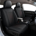 DISUTOGO Full Set Seat Covers Fit for Nissan Altima 2009-2025 2026 Waterproof Faux Leather Automotive Cushion Protector Car seat Covers Compatible Airbag(5 Seats, Red Line)