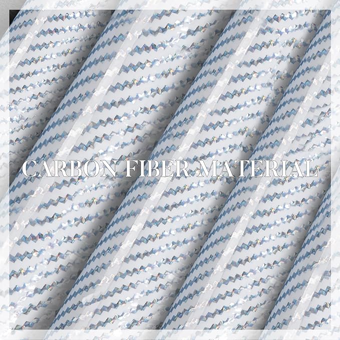 Carbon Fiber Steering Wheel Cover, Snap on Car Steering Wheel Cover Set Accessories 3pcs Wrap Grip Non Slip Protector Universal Glossy White