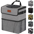 Vankor Car Trash Can for Car Cute, Bag Bin Hanging Waterproof Automotive Garbage Cans Leak Proof Vehicle Trash Can Stripe