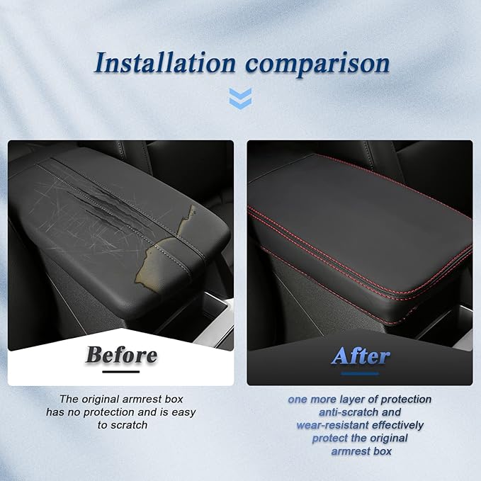 BIBIBO 2024 2025 2026 Chevy Blazer Arm Rest Cover for 2019-2025 2026 Chevy Blazer Center Console Armrest Cover,2025 Blazer Auto Arm Rest Pad Seat Box Cover,2025 Blazer Arm Rest Cover Accessories