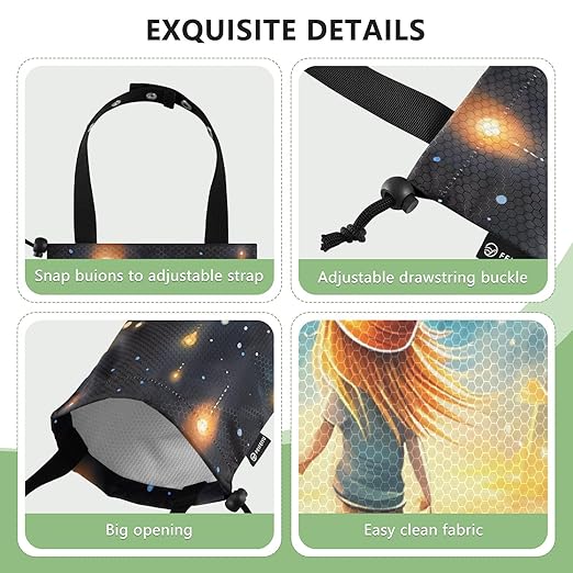 ALAZA Hanging Car Trash Bags Garbage Bag Trash Can for Back Seat Small Mushroom Painting Washable Storage Bag Retractable 2 Pack