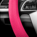 FH Group Universal Fit Silicone Snake Pattern with Massaging Grip Steering Wheel Cover fits most Cars, SUVs, Trucks, and Vans Magenta