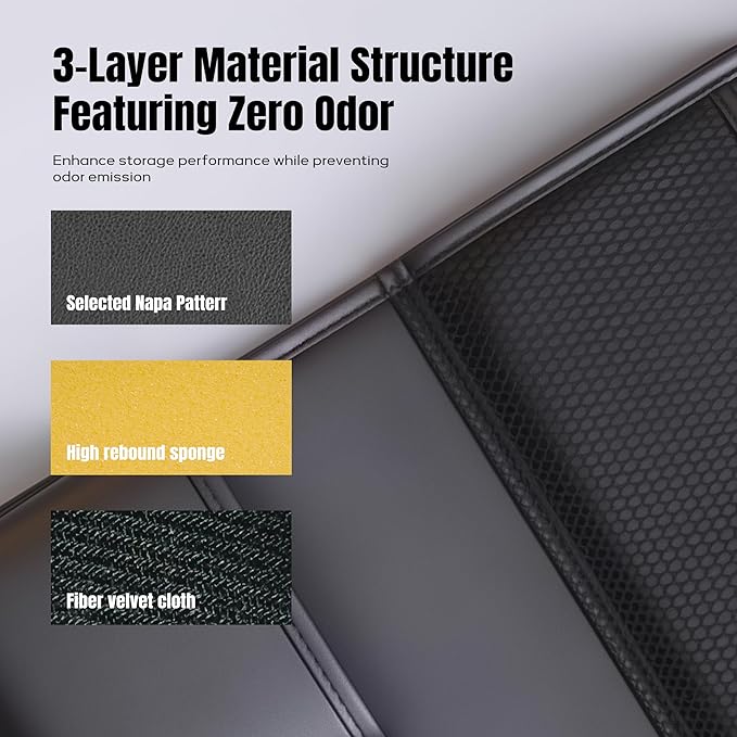 Car Backseat Organizer with Foldable Table Tray,Car Seat Back Protector with Touch Screen Phone Holder,Premium PU Leather Material,Compatible with Suitable for Most Car Travel Accessories