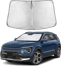 EcoNour Windshield Sun Shade Compatible for Kia NIRO 2017-2024 Front Window Sunshade Foldable Sun Visor UV & Heat Blocking Protection