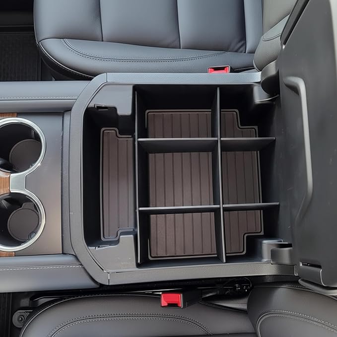 Vehicle OCD – Center Console Organizer for Chevy Suburban/Chevy Tahoe/GMC Yukon/GMC Yukon XL (2021-2026) (for Power Sliding Console ONLY) – Made in USA – SLX195