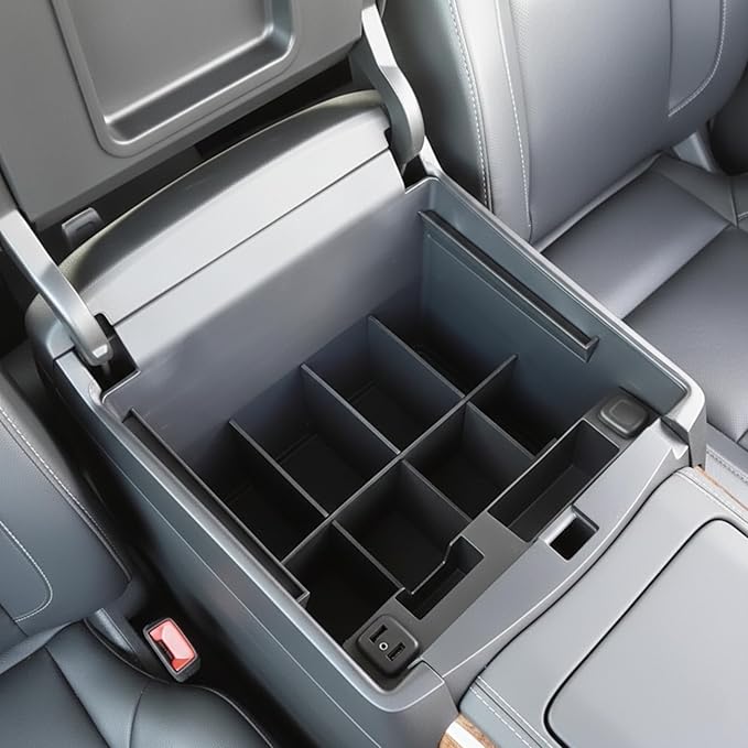 Vehicle OCD - Center Console Organizer for Chevy Tahoe/Suburban/GMC Yukon/XL (2015-2020) (Full Console w/Bucket Seats ONLY) - Made in USA - SLX110