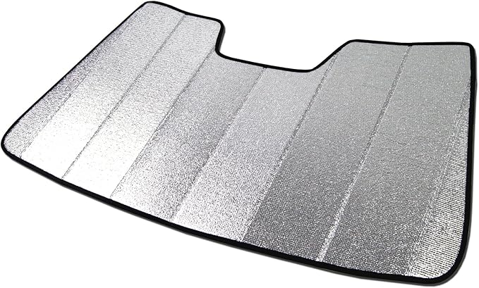Custom Fit Car Sun Shade Windshield | Sun Visor | Car Window Shades | Fold Up Front Sunshade Visor | Compatible with Acura TLX 2015-2020 | CFS-005-S | Silver & Grey 1-pc Set