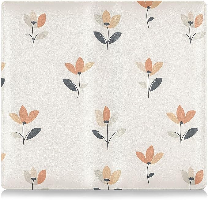 Simple Flowers Floral Car Registration and Insurance Card Holder Vehicle Glove Box Car Organizer Driver License Documents Holder Waller Case Organizers