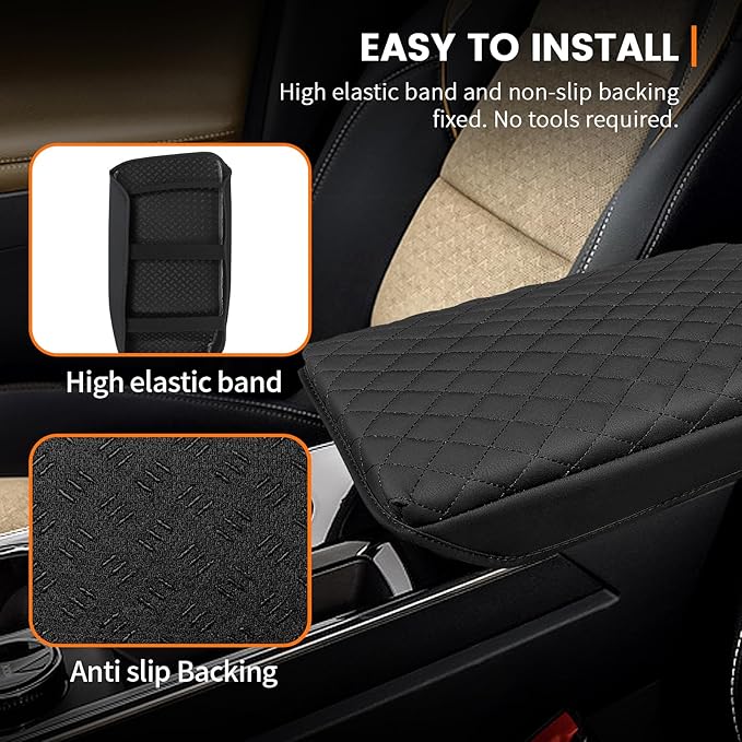 Car Center Console Cover Armrest Cover for 2025 2026 Chevy Equinox (Not for EV), Armrest Cover Center Console Pad Interior Accessories Car Armrest Seat Box Cover Protector