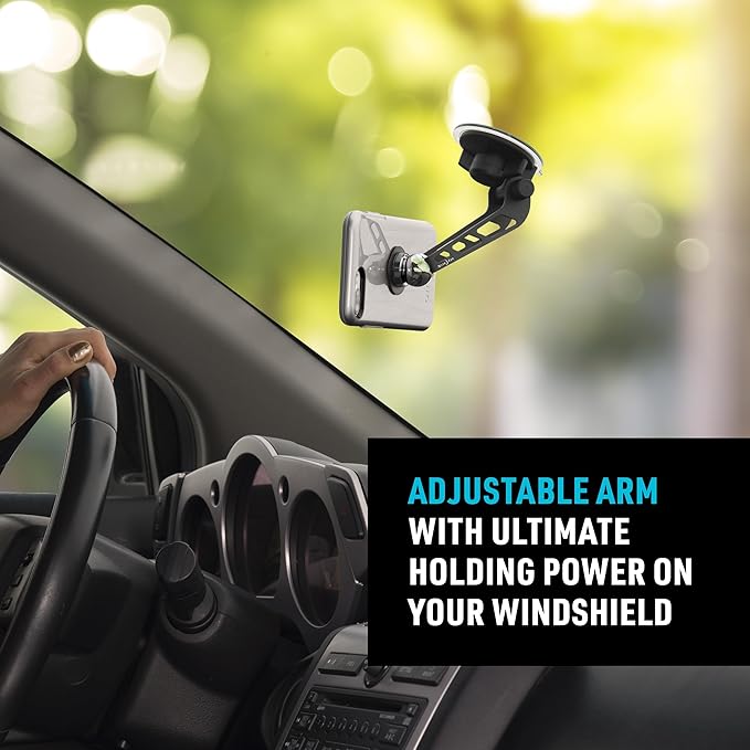 Nite Ize Original Steelie Windshield Mount Kit - Magnetic Cell Phone Holder for Car Accessories - Sturdy Car Windshield Mount for Cell Phones