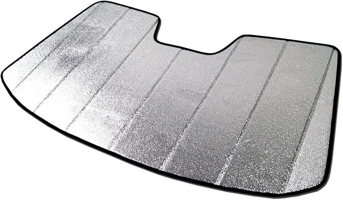 Custom Fit Car Sun Shade Windshield | Sun Visor | Car Window Shades | Fold Up Front Sunshade Visor | Compatible with Acura RDX 2013-2018 | CFS-002-S | Silver & Grey 1-pc Set