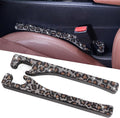 Briwill Bling Leopard Car Seat Gap Filler, Set of 2 Handmade Crystal Rhinestone Diamond Bling Cheetah Car Gap Filler Fit for Car Truck SUV Cheetah Print Car Accessories(Leopard)
