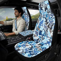 Oramclsy Camouflage Heavy Duty Car Seat Covers with Armrest Pad 2 Pack Seatbelt Pad Universal Fit Most Truck SUVs Van Vehicle