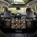 Skull Car Trunk Organizer and Storage, Flower Car Accessories for Women Large Capacity Space-Saving Back Seat Car Organizer for SUV/MPV/Truck/Sedan, It Easy to Find Things