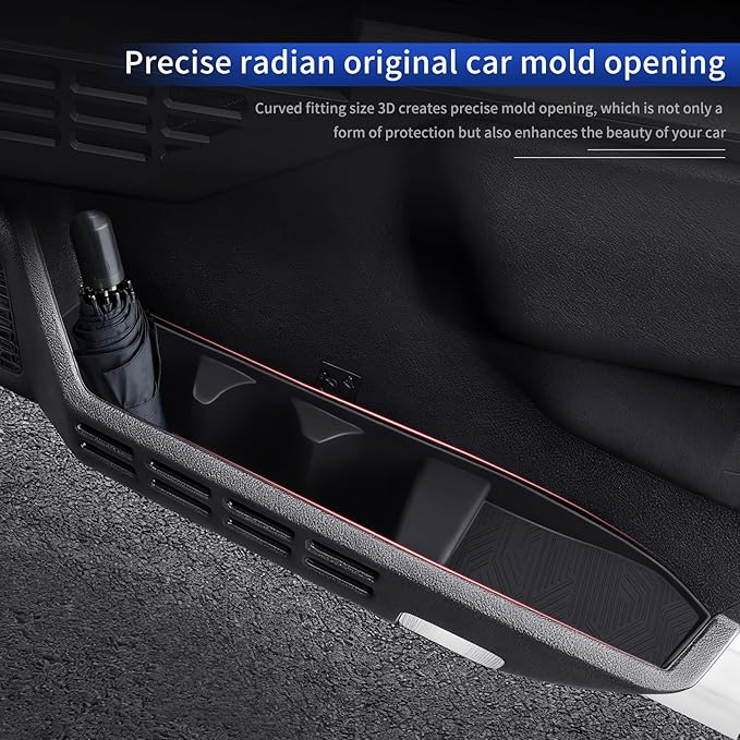 Car Door Lower Storage Box for 2024 2025 2026 Toyota 4runner & Tacoma Car Door Pocket Tray Silicone Storage Bag Interior Modification Accessories (Car Door Lower Storage Box)