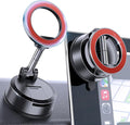 MOKPR Car Phone Holder for Magsafe, Vacuum Magnetic Car Phone Mount Foldable Hands-Free Suction Cup Phone Holders for Your Car for iPhone 16 Pro/Pro Max 15 14 13 12