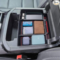 TOPINSTALL 21-26 Red Power-Sliding Console Tray Compatible with 2021-2026 Chevy Tahoe/Suburban/GMC Yukon Accessories, Full-Size Armrest Organizer (Not for Standard Console with Charging Socket!)