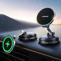 JOYROOM for Magsafe Car Mount Charger, 15W Faster Charging iPhone Wireless Car Charger, Vacuum & Gel 2-in-1 Strongest Suction Cup Phone Mount, Magsafe Car Mount for iPhone 17 16 15 14 13 12 Pro Max
