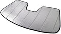 Custom Fit Car Sun Shade Windshield | Sun Visor | Car Window Shades | Fold Up Front Sunshade Visor | Compatible with BMW 6 Series 2012-2018 | CFS-024-S | Silver & Grey 1-pc Set