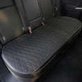 Universal Black Faux Linen Rear Car Seat Cover Size M - Bench Seats Protector for Most Vehicles Cars Truck SUV - Bottom Auto Seat Cushion Pad Mat with Anti Slip Back